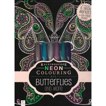NEON COLOURING KIT: Butterflies and More. “Kaleidoscope“