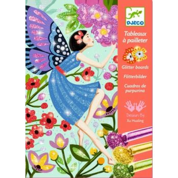 Комплект за рисуване с брокат The Gentle Life Of Fairies. Възраст: 6-10 год. /DJ09516/, “Djeco“