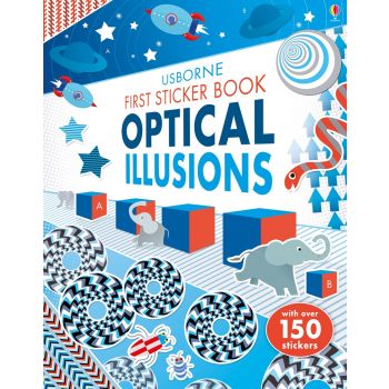 OPTICAL ILLUSIONS. “First Sticker Books“