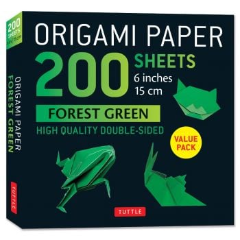 Origami Paper: 200 sheets Forest Green