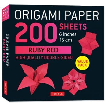 Origami Paper: 200 sheets Ruby Red