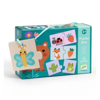 Пъзел дуо: Цветове, 10 пъзела. Възраст: 2+ год. /DJ08273/