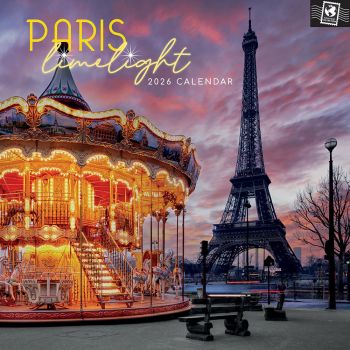 Paris Limelight. 16-Month Square Wall Calendar 2026