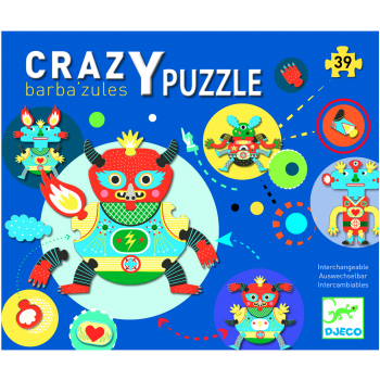 Пъзел Гигант Crazy Puzzle Barbazules. 39 части. Възраст: +3 год. /DJ07119/, “Djeco“