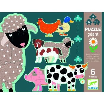 Пъзел Гигант Honore & Friends. 72 части. Възраст: +3 год. /DJ07112/, “Djeco“