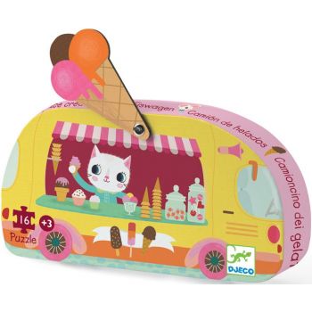 Пъзел Ice Cream Truck. 16 части. Възраст: +3 год. /DJ07264/, “Djeco“