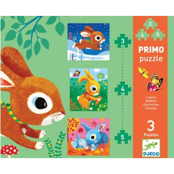 Пъзел Rabbits. Възраст: 2+ год. /DJ07140/, “Djeco“