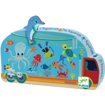 Пъзел The Aquarium. 16 части. Възраст: +3 год. /DJ07266/, “Djeco“