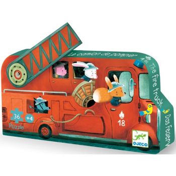 Пъзел The Fire Truck. 16 части. Възраст: +3 год. /DJ07269/, “Djeco“