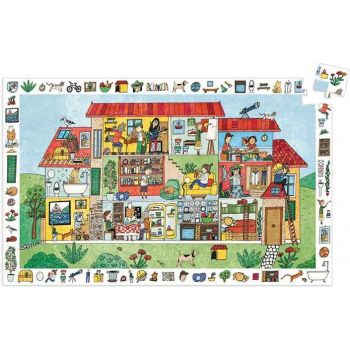 Пъзел за наблюдателност The House. 35 части. Възраст: +3 год. /DJ07594/, “Djeco“