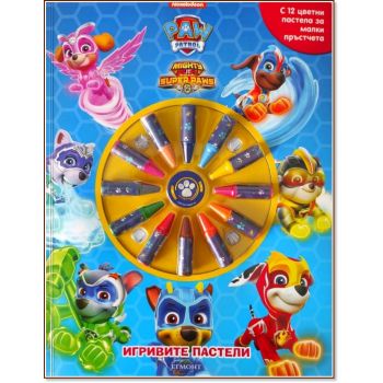 Пес патрул - синя mighty super paws: игривите пастели