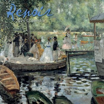 Renoir. 16-Month Square Wall Calendar 2026