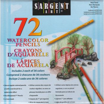 SARGENT ART 72 WATERCOLOR PENCILS