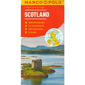 SCOTLAND & NORTHERN ENGLAND. “Marco Polo Map“