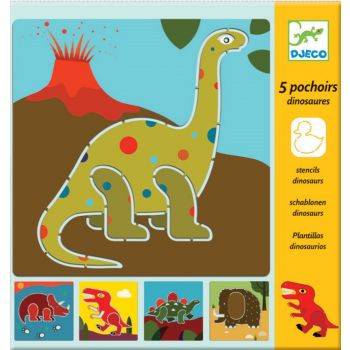 Шаблони Dinosaurs. 5 бр. Възраст: 4-7 год. /DJ08863/, “Djeco“