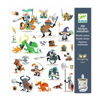Стикери 160 бр. рицари. Възраст +3 год. /DJ08886/