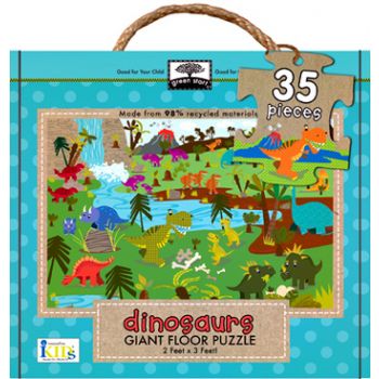 DINOSAURS: Green Start Giant Floor Puzzles - 35