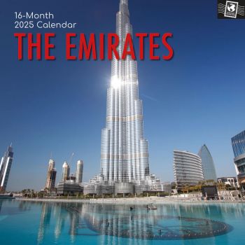 The Emirates 16-Month Square Wall Calendar 2025