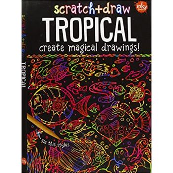 SCRATCH & DRAW TROPICAL: Create Magical Drawings