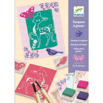 Комплект за линогравюра Natural Settings. Възраст: 8-14 год. /DJ08606/, “Djeco“