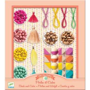 Игра създай бижута Beads and Cubes. Възраст: 8-13 год. /DJ09800/, “Djeco“