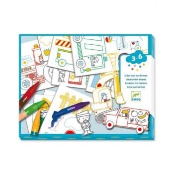 Комплект създай с шаблони Cars. Възраст: 3-6 год. /DJ08995/, “Djeco“
