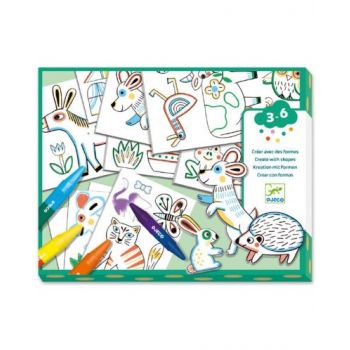 Комплект създай с шаблони Animals. Възраст: 3-6 год. /DJ08997/, “Djeco“