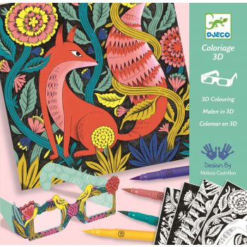 Комплект за рисуване 3D Fantasy Forest. Възраст: 7-13 год. /DJ08652/, “Djeco“