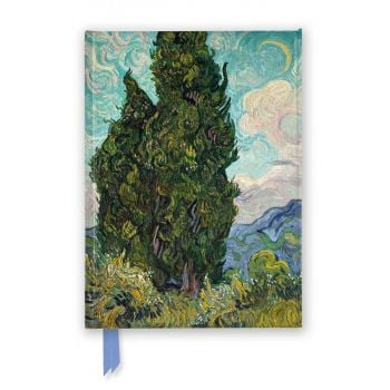 Vincent van Gogh: Cypresses (Foiled Journal)