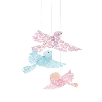 Висяща декорация Birds Glitter. /DJ04958/, “Djeco“