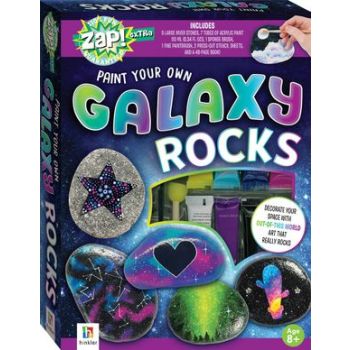 PAINT YOUR OWN GALAXY ROCKS. “Zap! Extra“