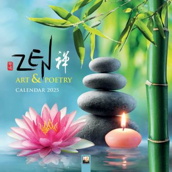 Zen Art & Poetry Wall Calendar 2025