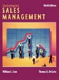 DALRYMPLE`S SALES MANAGEMENT, 9 th ed. HB, “Will