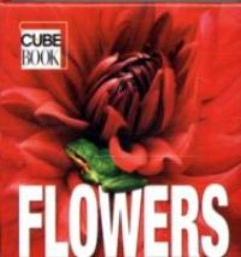 FLOWERS: Mini cube book. “White Star“, /HB/
