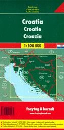 CROATIA: Road map / Carta routiere / Carta strad